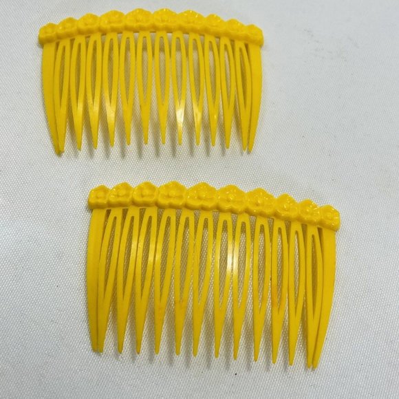 Goody Products, Inc. Accessories Vintage Goody Side Combs Yellow